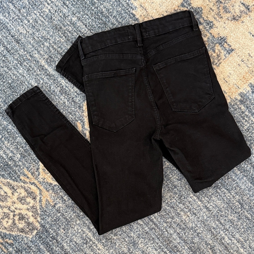 Zara Women's High Waist Black Skinny Jeans - Picture 3 of 4